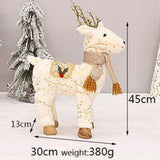 Maxbell Christmas Reindeer Stuffed Animal Creative Plush Elk for Decor Office Home StyleD