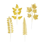 Maxbell Artificial Tropical Leaves for Home Decoration Jungle Birthday Theme Party 20 Mixed Leaves