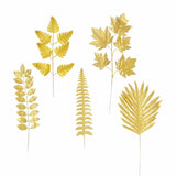 Maxbell Artificial Tropical Leaves for Home Decoration Jungle Birthday Theme Party 20 Mixed Leaves