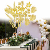 Maxbell Artificial Tropical Leaves for Home Decoration Jungle Birthday Theme Party 20 Mixed Leaves