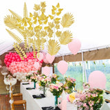 Maxbell Artificial Tropical Leaves for Home Decoration Jungle Birthday Theme Party 20 Mixed Leaves