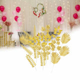 Maxbell Artificial Tropical Leaves for Home Decoration Jungle Birthday Theme Party 20 Mixed Leaves