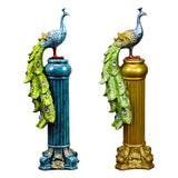 Maxbell Animal Statue Figurine Sculpture Miniature Ornament for Cabinet Decor Yellow