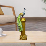 Maxbell Animal Statue Figurine Sculpture Miniature Ornament for Cabinet Decor Yellow