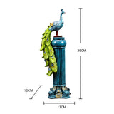 Maxbell Animal Statue Figurine Sculpture Miniature Ornament for Cabinet Decor Blue