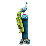 Maxbell Animal Statue Figurine Sculpture Miniature Ornament for Cabinet Decor Blue