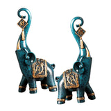 Maxbell 2x Nordic Style Elephant Statues Animal Home Decoration Sculpture Ornaments