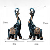 Maxbell 2x Nordic Style Elephant Statues Animal Home Decoration Sculpture Ornaments