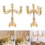 Maxbell Candelabra Candlestick Candle Holder Stick Luxury for Wedding Bedroom Decor 23.5cmx29.0cm