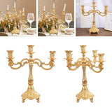 Maxbell Candelabra Candlestick Candle Holder Stick Luxury for Wedding Bedroom Decor 23.5cmx29.0cm