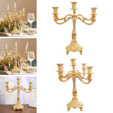 Maxbell Candelabra Candlestick Candle Holder Stick Luxury for Wedding Bedroom Decor 23.5cmx29.0cm