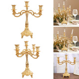 Maxbell Candelabra Candlestick Candle Holder Stick Luxury for Wedding Bedroom Decor 23.5cmx29.0cm