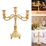 Maxbell Candelabra Candlestick Candle Holder Stick Luxury for Wedding Bedroom Decor 23.5cmx29.0cm