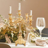 Maxbell Candelabra Candlestick Candle Holder Stick Luxury for Wedding Bedroom Decor 25cmx30.5cm