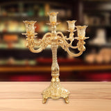 Maxbell Candelabra Candlestick Candle Holder Stick Luxury for Wedding Bedroom Decor 25cmx30.5cm
