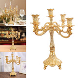Maxbell Candelabra Candlestick Candle Holder Stick Luxury for Wedding Bedroom Decor 25cmx30.5cm