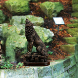 Maxbell Polyresin Wolf Figurine Ornament Collectable for Bookshelf Office Cabinet