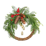 Maxbell Door Front Wreath Christmas Artificial Flowers Garland Wedding Backdrop 50cm