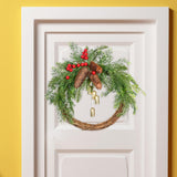 Maxbell Door Front Wreath Christmas Artificial Flowers Garland Wedding Backdrop 50cm