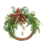 Maxbell Door Front Wreath Christmas Artificial Flowers Garland Wedding Backdrop 40cm