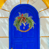 Maxbell Door Front Wreath Christmas Artificial Flowers Garland Wedding Backdrop 40cm
