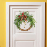 Maxbell Door Front Wreath Christmas Artificial Flowers Garland Wedding Backdrop 40cm