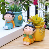 Maxbell Multipurpose Makeup Brush Pen Holder Storage Container Cute for dresser Yellow