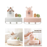 Maxbell Maxbell Portable Air Humidifier 650ml Silent Windmill Castle USB for Office Bedroom White
