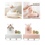 Maxbell Maxbell Portable Air Humidifier 650ml Silent Windmill Castle USB for Office Bedroom White