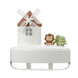 Maxbell Maxbell Portable Air Humidifier 650ml Silent Windmill Castle USB for Office Bedroom White