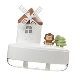 Maxbell Maxbell Portable Air Humidifier 650ml Silent Windmill Castle USB for Office Bedroom White