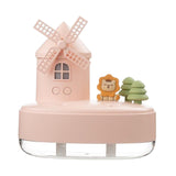 Maxbell Maxbell Portable Air Humidifier 650ml Silent Windmill Castle USB for Office Bedroom Pink