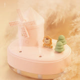 Maxbell Maxbell Portable Air Humidifier 650ml Silent Windmill Castle USB for Office Bedroom Pink