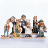 Maxbell Professional People Figures Painted Exquisite Sculpture for Bedroom Bookcase Style A
