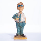 Maxbell Professional People Figures Painted Exquisite Sculpture for Bedroom Bookcase Style A