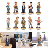 Maxbell Professional People Figures Painted Exquisite Sculpture for Bedroom Bookcase Style A