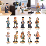 Maxbell Professional People Figures Painted Exquisite Sculpture for Bedroom Bookcase Style A