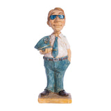 Maxbell Professional People Figures Painted Exquisite Sculpture for Bedroom Bookcase Style A