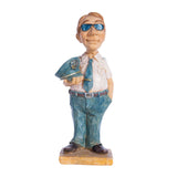 Maxbell Professional People Figures Painted Exquisite Sculpture for Bedroom Bookcase Style A