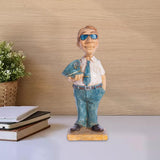 Maxbell Professional People Figures Painted Exquisite Sculpture for Bedroom Bookcase Style A