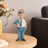 Maxbell Professional People Figures Painted Exquisite Sculpture for Bedroom Bookcase Style A
