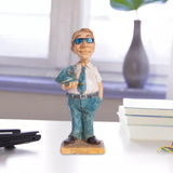 Maxbell Professional People Figures Painted Exquisite Sculpture for Bedroom Bookcase Style A