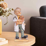 Maxbell Professional People Figures Painted Exquisite Sculpture for Bedroom Bookcase Style I