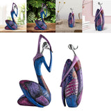 Maxbell Abstract Statue Resin Figurine Artwork Sculpture for Bedroom Shelf Ornament 13cmx10cmx27cm