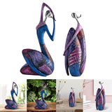 Maxbell Abstract Statue Resin Figurine Artwork Sculpture for Bedroom Shelf Ornament 13cmx10cmx27cm