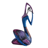 Maxbell Abstract Statue Resin Figurine Artwork Sculpture for Bedroom Shelf Ornament 13cmx10cmx27cm