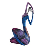 Maxbell Abstract Statue Resin Figurine Artwork Sculpture for Bedroom Shelf Ornament 13cmx10cmx27cm