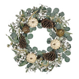 Maxbell Fall Pumpkin Wreath Winter Wreath Wall Hanging for Door Thanksgiving Xmas