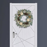 Maxbell Fall Pumpkin Wreath Winter Wreath Wall Hanging for Door Thanksgiving Xmas