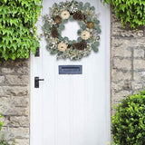 Maxbell Fall Pumpkin Wreath Winter Wreath Wall Hanging for Door Thanksgiving Xmas